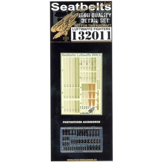 1/32 WWII Luftwaffe Fighters Seatbelts 