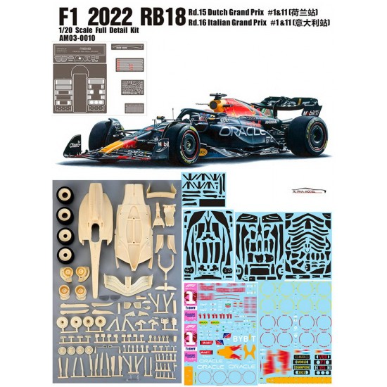 1/20 Red Bull Racing RB18 - F1 2022 Rd.15 Dutch GP, Rd.16 Italian GP #1/11