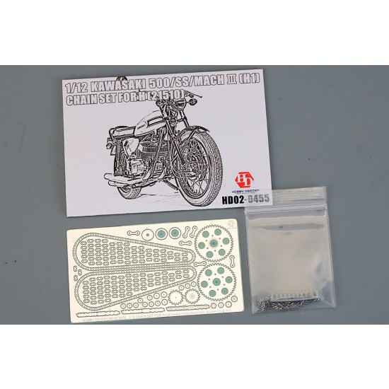 1/12 Kawasaki 500/SS/Mach III (H1) Chain Set for Hasegawa kit #21510