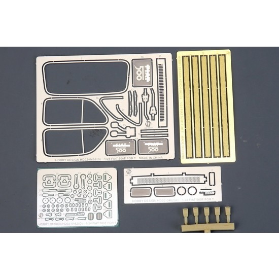 1/24 Fiat 500F Detail Set for Tamiya kit #24169