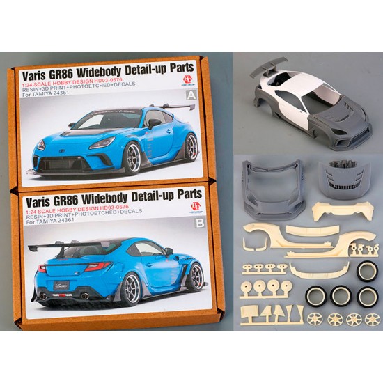 1/24 Varis GR86 Widebody Detail-up Parts for Tamiya kit #24361