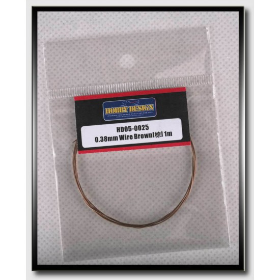 Wire - Brown (Diameter: 0.38mm, Length: 1 meter)