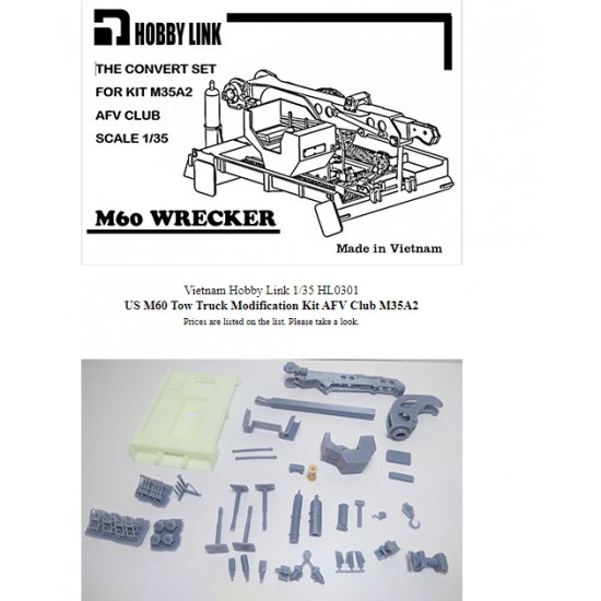 1/35 M60 Wrecker Conversion Set for AFV Club M35A2 kit