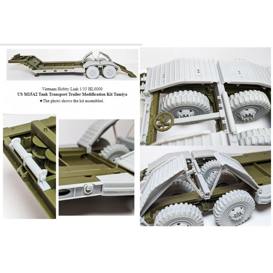 1/35 US M15A2 Tank Transport Trailer Detail Set for Tamiya kits