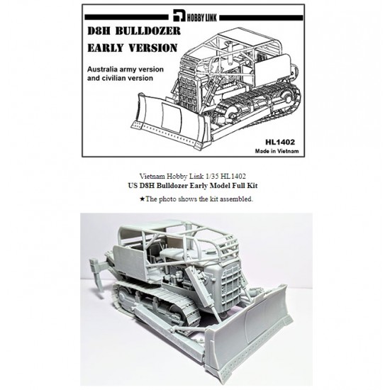 1/35 US D8H Bulldozer Early Full Resin kit