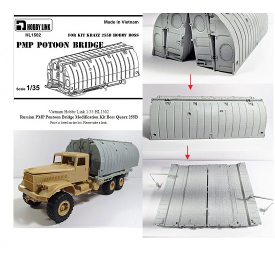 1/35 KrAZ 255B PMP Pontoon for Hobby Boss kit