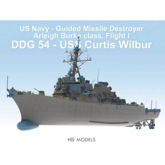 1/200 USS DDG-54 Curtis Wilber Upgrade Full Detail Set for I Love Kit