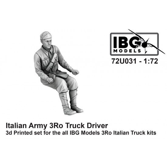 1/72 Italian Army 3Ro Truck Driver for IBG Models