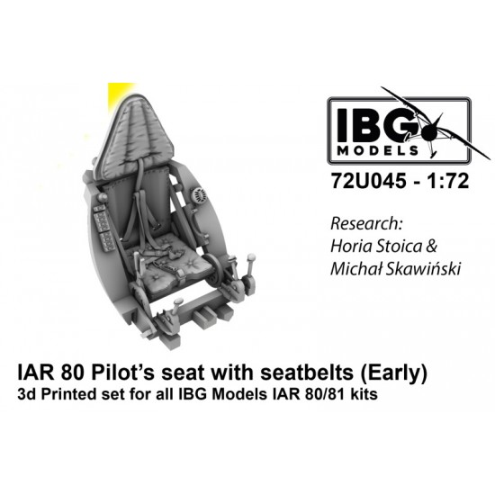 1/72 I.A.R. 80/81 Pilot's Seat with Seatbelts (Early, until 1941)