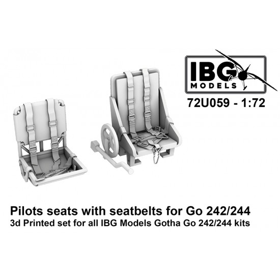 1/72 Gotha Go-242/244 Pilots Seats with Seatbelts for IBG kits