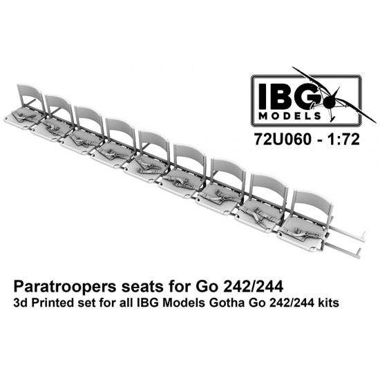 1/72 Gotha Go-242/244 Paratroopers Seats for IBG kits