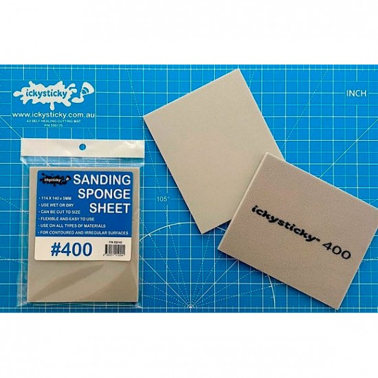 Sanding Sponge #400 (114 x 140 x 5mm, 1 sheet)