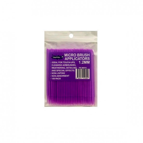 100 Micro Brush Applicators 1.2mm