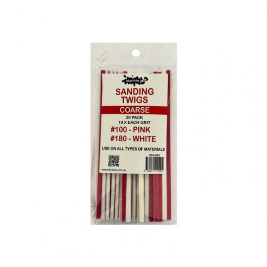 Sanding Twigs #Coarse (10x Each Grit, #100 #180, 20pcs)