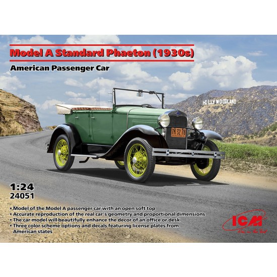 1/24 Model A Standard Phaeton 1930s American Passenger Car