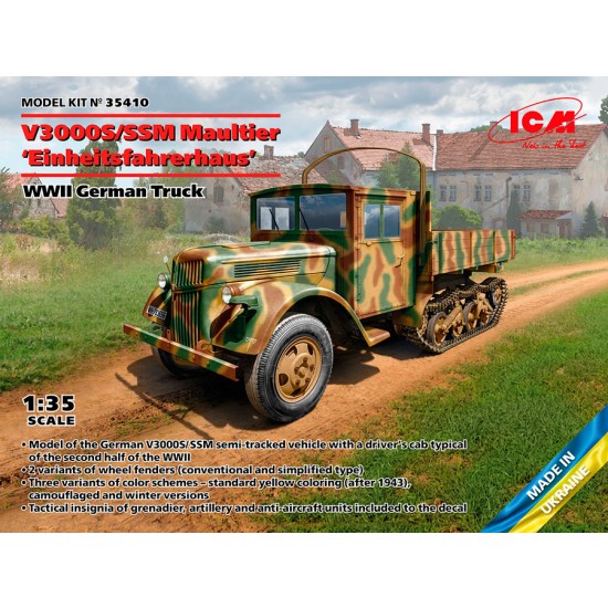 1/35 WWII German Truck V3000S/SSM Maultier Einheitsfahrerhaus