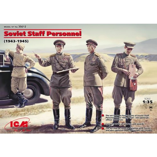 1/35 Soviet Staff Personnel 1943-1945 (4 Figures)