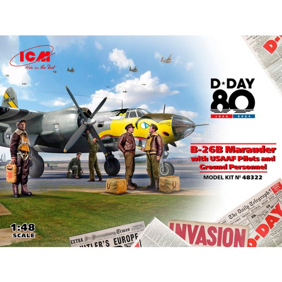 1/48 B-26B Marauder with USAAF Pilots and Ground Personnel