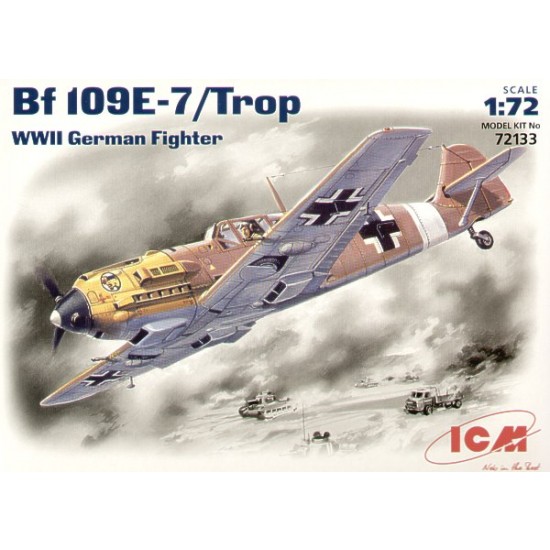 1/72 WWII German Fighter Messerschmitt Bf 109E-7/Bf 109E-7 Tropical Version