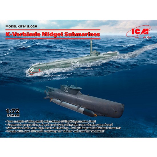 1/72 K-Verbande Midget Submarines (2 kits)