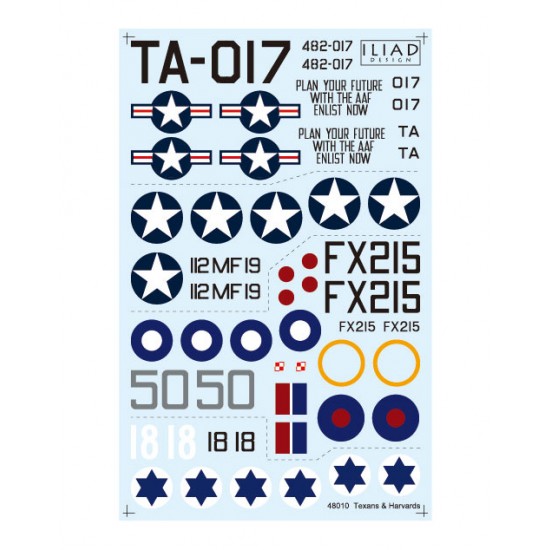 Decals for 1/48 Texan & Harvard