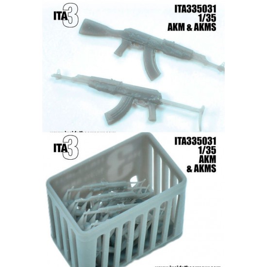 1/35 AKM and AKMS Rifles (4pcs)