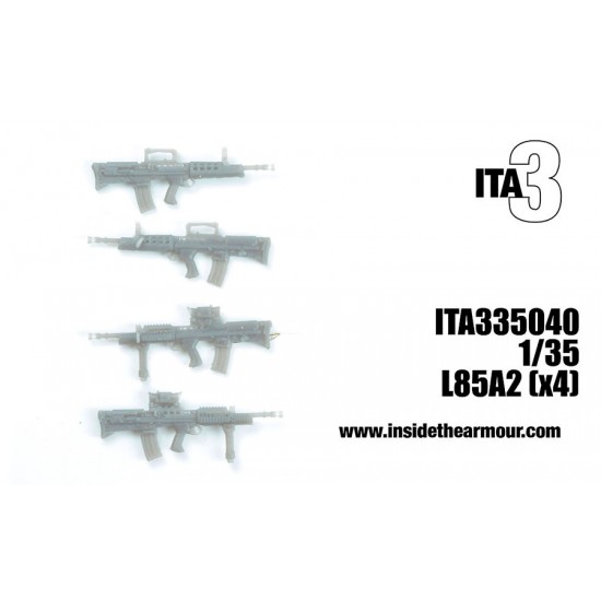 1/35 Modern British L85A2 Combat Rifles (4pcs)