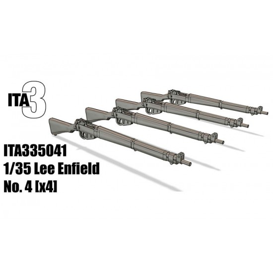 1/35 Lee Enfield No.4 Mk2 Rifles (4pcs)