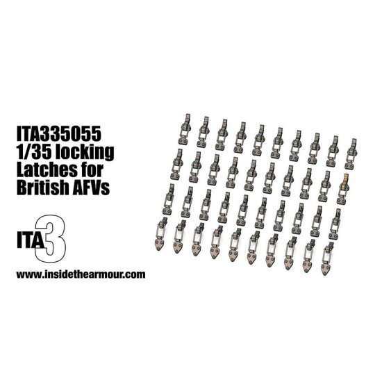 1/35 British AFV Stowage Bins Locking Latches for Cromwell/Valentine/Centurion/Chieftain