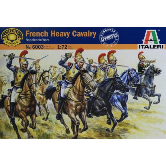 1/72 French Heavy Cavalry in Napoleonic Wars (17 Figures+17 Horses)