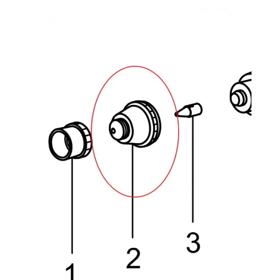 Nozzle Cap for SP35 Sparmax Gravity Airbrush