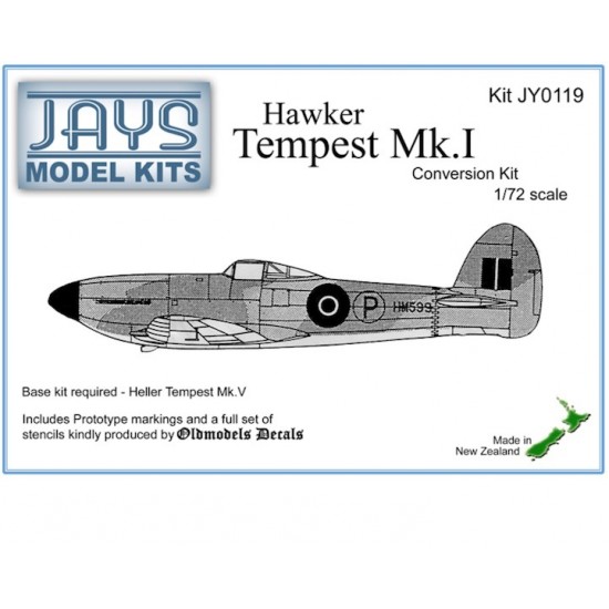 1/72 Hawker Tempest Mk.1 Conversion set for Heller Mk.5 kit