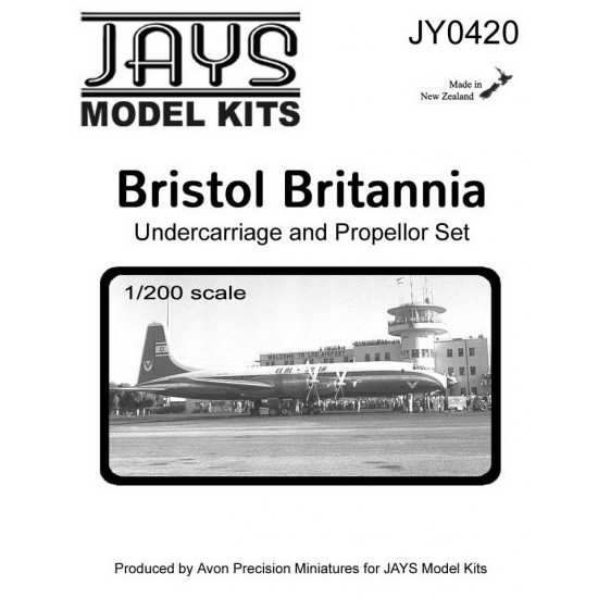 1/200 Bristol Britannia Undercarriage and Propeller Set (metal)