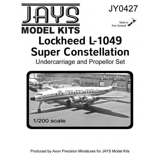 1/200 L-1049 Super Constellation Undercarriage and Propeller Set (metal)