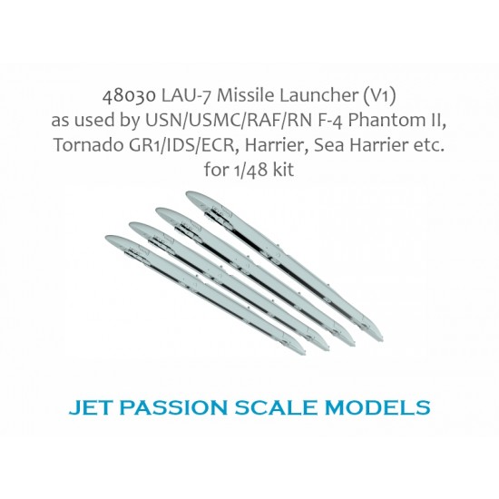 1/48 LAU-7 Missile Launcher (4pcs) for F-4 Phantom II, Tornado GR1/IDS/ECR, Harrier