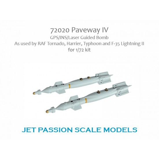 1/72 Paveway IV GPS/INS/Laser Guided Bomb (2pcs) for RAF Tornado, Harrier, Typhoon, F-35