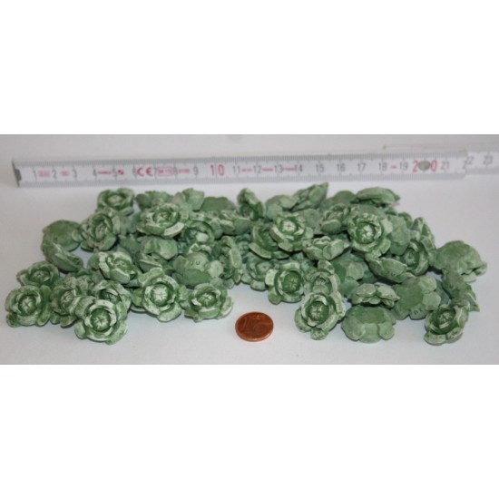 1/32 Green Cabbage Plants (Material: Ceramic) 72pcs