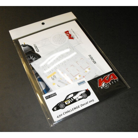 Decals for 1/24 Ferrari F430 Challenge for Fujimi kit -E