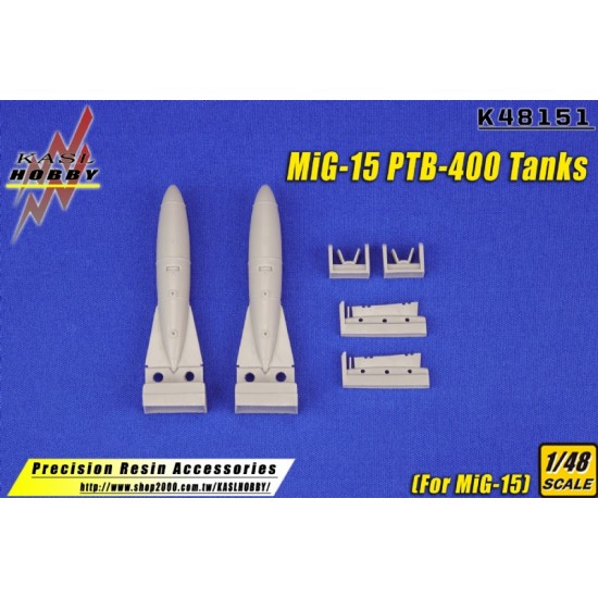 1/48 Mikoyan-Gurevich MiG-15 PTB-400 Tanks for Bronco/Tamiya/Trumpeter kits