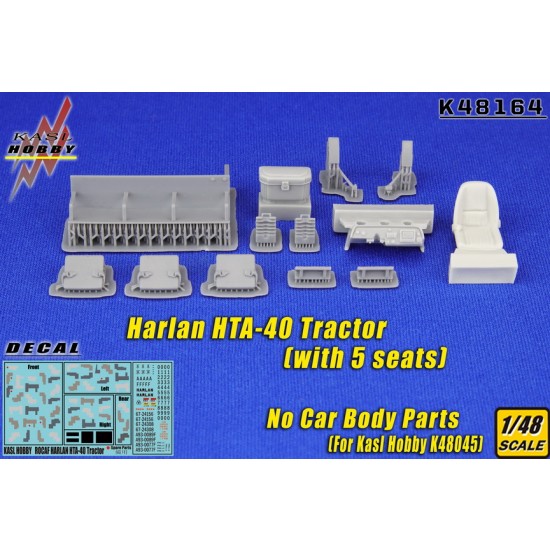 1/48 ROCAF Harlan HTA-40 Tractor with 5 Seats Detail Parts for KASL Hobby K48045