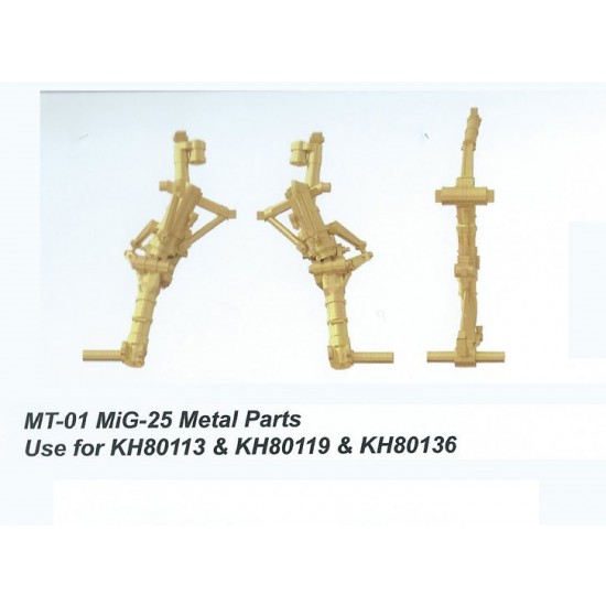 1/48 Mikoyan-Gurevich MiG-25 Metal Landing Gear for KH80113/80119/80135