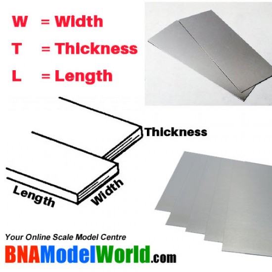 Aluminum Sheet - T: 1.57mm, W: 101.6mm, L: 254mm