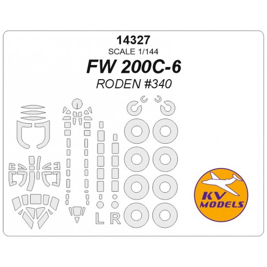 1/144 FW 200C-4 Masks for Roden #340