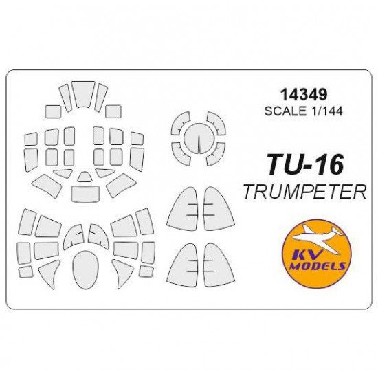 1/144 Tupolev Tu-16K-10 Badger C/G Masks for Trumpeter #03908/03907