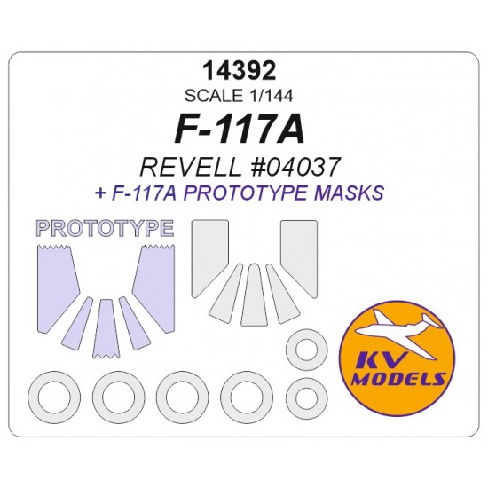 1/144 F-117A + Prototype Masks for Revell #04037