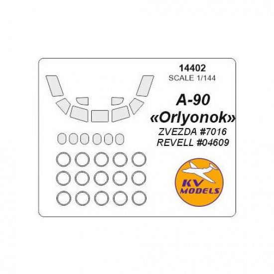 1/144 A-90 Orlyonok Masks for Zvezda #7016 Revell #04609