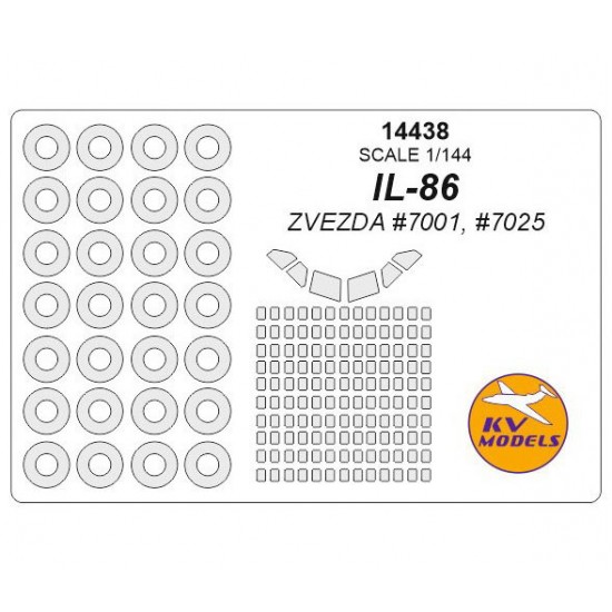 1/144 Ilyushin IL-86 Masks for Zvezda #7001, #7025