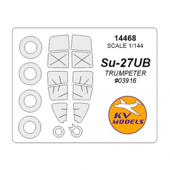 1/144 Su-27UB Masks for Trumpeter #03916