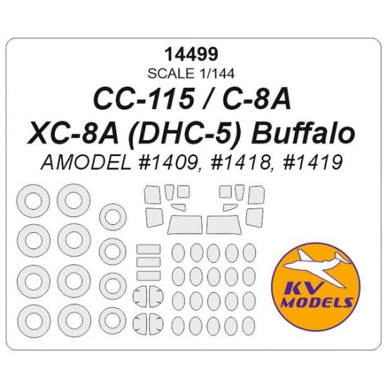 1/144 CC-115 / C-8A / XC-8A Buffalo Masks for Amodel #1409 #1418 #1419