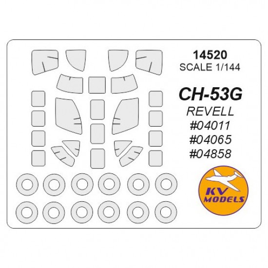 1/144 CH-53G Masks for Revell #04011 / #04065 / #04858